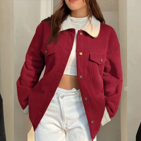 Winter Corduroy Jacket Mroon