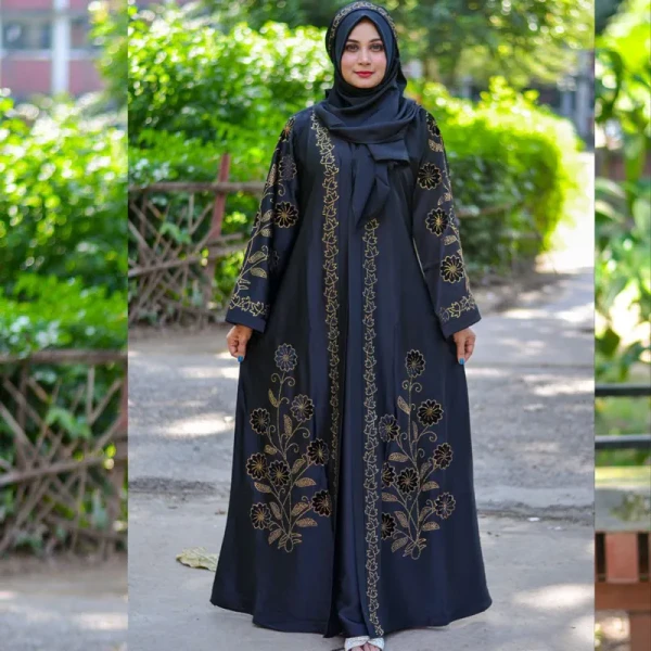 Borka valvet stone  Design Black