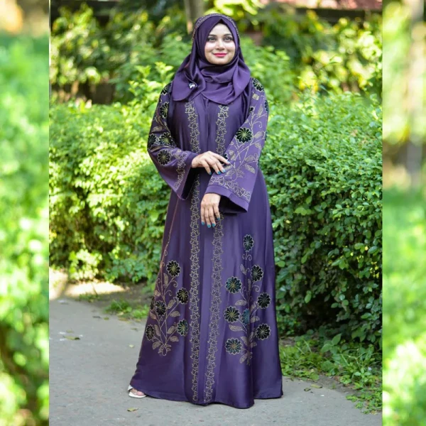 Borka valvet stone  Design Purple