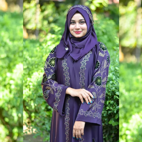 Borka valvet stone  Design Purple