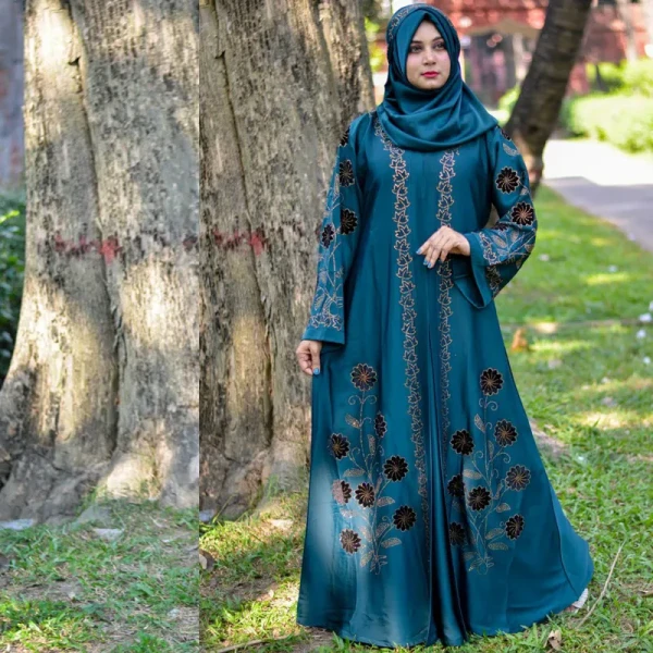 Borka Valvet Stone Design Sea-Green