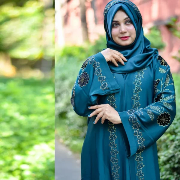 Borka Valvet Stone Design Sea-Green