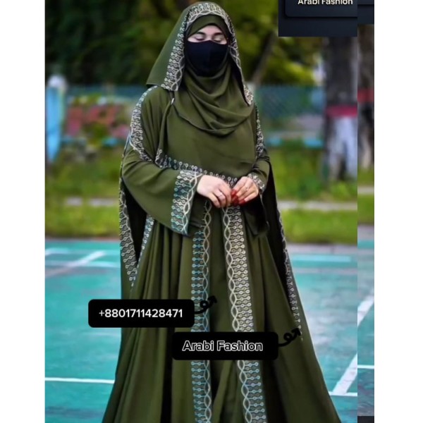 Borka Sequence Embroidery And Stone work Sea Green1