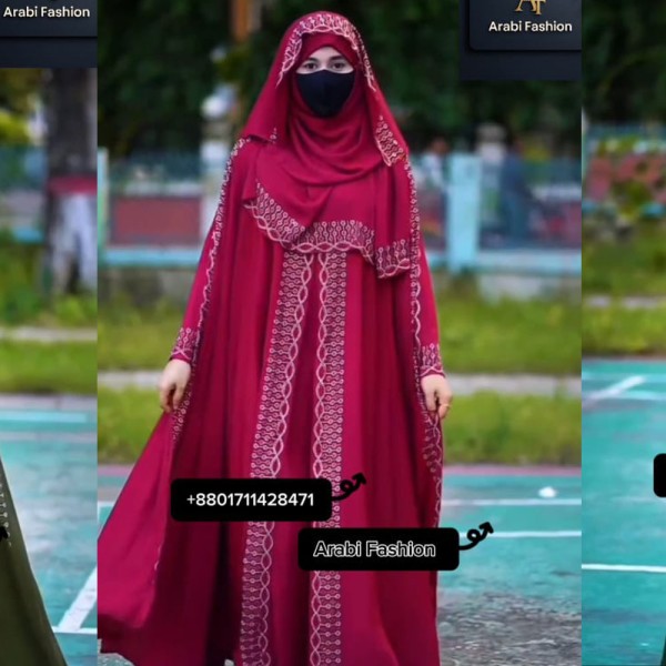 Borka Sequence Embroidery And Stone work Maroon