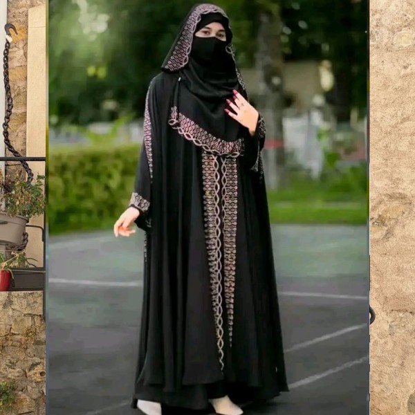 Sahajadi Set Borka 3part  Borka Blacks