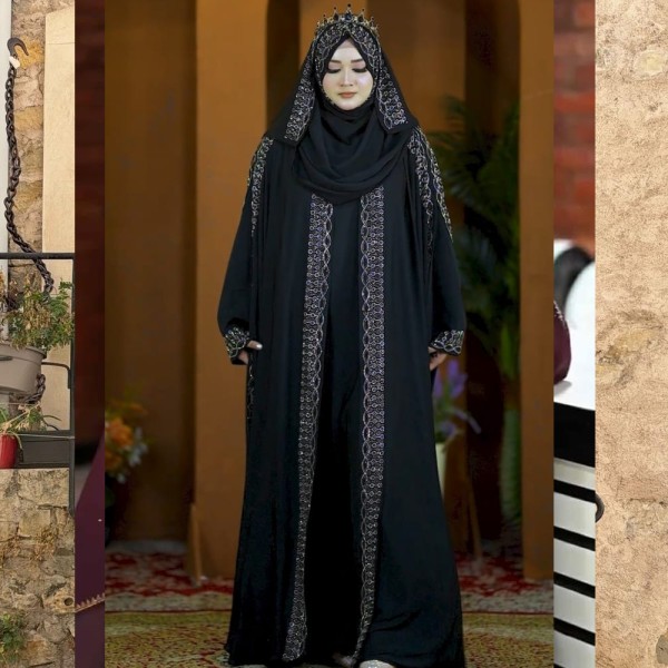 Sahajadi Set Borka 3part  Borka Blacks