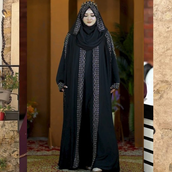 Sahajadi Set Borka 3part  Borka Blacks